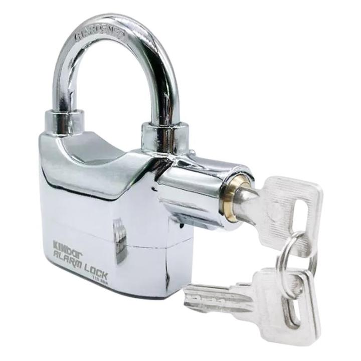 kinbar-กุญแจล็อค-รุ่น-k101-หนา-12mm-เสียงดัง-110-db-กุญแจล็อคประตู-แม่กุญแจ-กุญแจล็อคมอไซ-กุญแจกันขโมย-ที่ล็อคมอไซค์-ที่ล็อกรถมอไซ-ของแท้