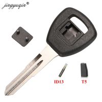 jingyuqin Transponder key Ignition chip Key Shell with ID13 T5 chip For HONDA Accord Civic Insight Odyssey Prelude S2000