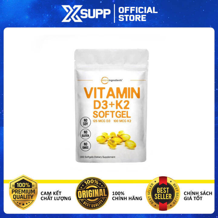Micro Ingredients Vitamin D3 K2 (300 viên) Lazada.vn