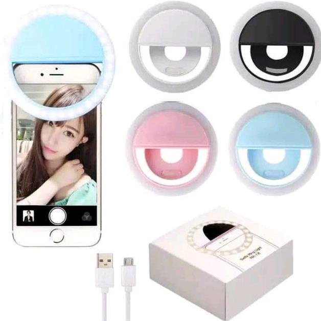 White Selfie 36 LED Ring Flash Fill Light Clip Camera For Motorola Moto G 