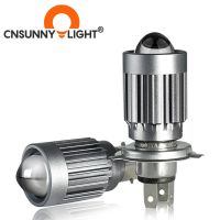 CNSUNNYLIGHT Bi LED Moto เลนส์ H4 H6 BA20D HS1 หลอดไฟหน้ามินิโปรเจ็กเตอร์คู่สี 12000Lm Hi / Lo Beam Scooter DRL ไฟตัดหมอก