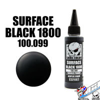 SKULL COLOR 100.099 SURFACE BLACK 1800 ACRYLIC 60ML SURFACE PRIMER สีอะครีลิกสำหรับพลาสติก โมเดล VCA GUNDAM