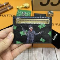 2022 Original Holifend Real Man Monopoly Gum Money  Genuine Luxury Cow Leather Card Holder Credit ID Cardholder Purse Wallet Men Card Holders