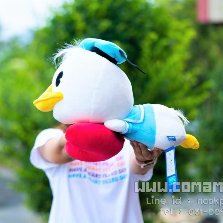 ตุ๊กตา-donald-duck-เป็ดโดนัลดั๊กกอดหัวใจ-ลิขสิทธิ์แท้