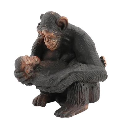 Chimpanzee Figurine Chimpanzee Model Figures Reusable Animal Collection Playset Jungle Animals for Hotel Shop Store Display Restaurant agreeable