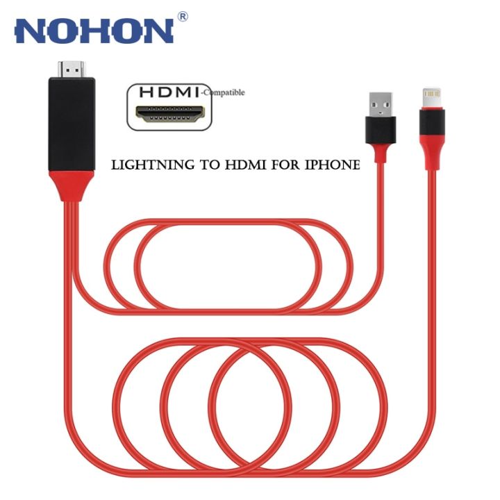 For iPhone to HDMI Digital TV Adapter Cable For iPhone 14 13 12 11