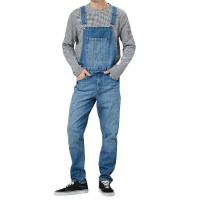 ผู้ชาย Denim Overalls Dungarees Bib และรั้ง Romper Jumpsuit กางเกงยีนส์ลำลองTH