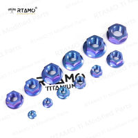 RTAMO | M5/M6/M8/M10/M12/M14/M16/M18 Gr5ไทเทเนียม Hex Flange เฟรม/Caliper/ Plate Nut ขายโดย1ชิ้น