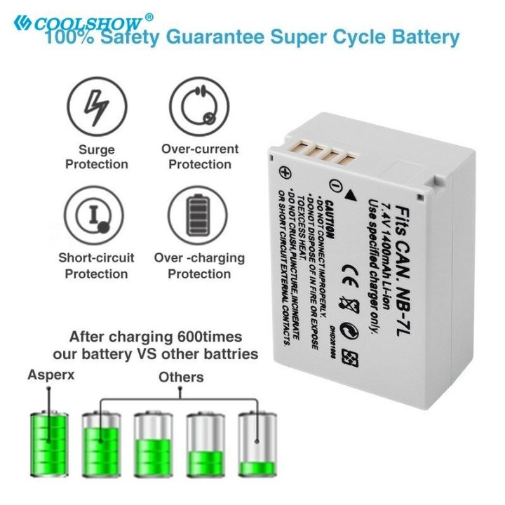 3แบตเตอรี่1เครื่องชาร์จ3แบตเตอรี่1-j76-nb-7l-nb-7l-ที่ชาร์จแบตเตอรี่-canon-powershot-sx30is-g10-g11-g12-nb7l-แบตเตอรี่กล้อง1400mah