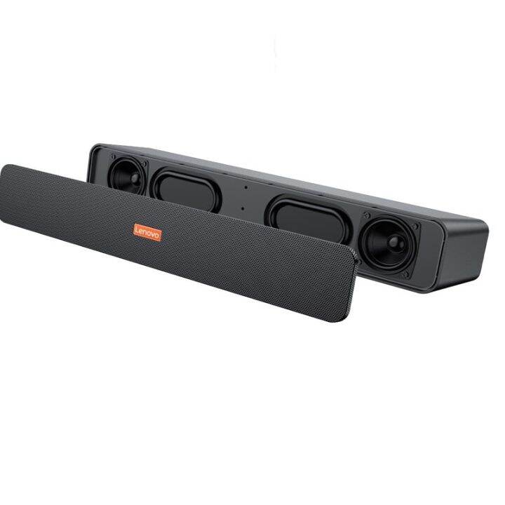 Lenovo BMS09 TV Sound Bar Speaker Stereo Surround Dual Woofer PC Black