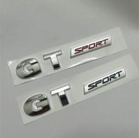 1X 3D ABS chrome sliver black red GT SPORT GTSPORT for Polo Passat Golf 5 MK5 Edition Emblem Badge autocar Sticker