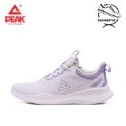 Giày chạy bộ nữ thoáng khí PEAK Running E223098H Màu Trắng be