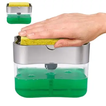 MR.Siga 2 in 1 Premium Dishwashing Soap Pump Dispenser and Sponge
