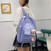 Bear Men S Women S Backpacks Female College Student Japanese Backpack 2022 New Large Capacity Junior High School Students Cute Backpack