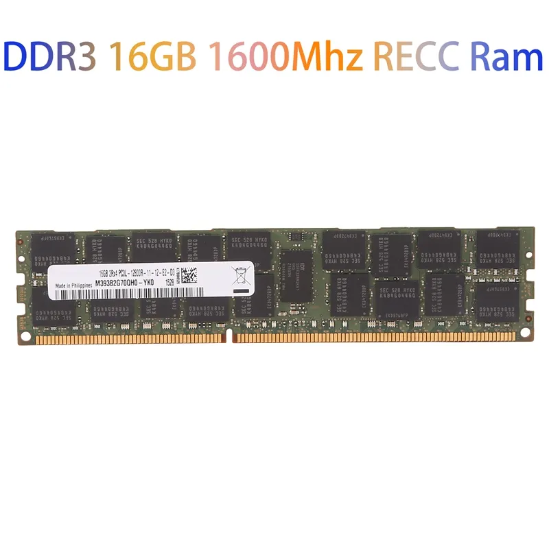 cirkulation Udløbet amme DDR3 16GB 1600Mhz RECC Ram PC3-12800 Memory 240Pin 2RX4 1.35V REG ECC RAM  Memory for X79 X58 Motherboard | Lazada