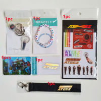 Kpop ATEEZ ATINY ZERO FEVER Part 2 All To Action Teaser The Expedition Tour Key Chain Photo Cards Sticker Posters Lanyard Set