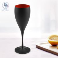 1Pcs Wine Glasses Party White Champagne Goblet Acrylic Cocktail Flutes Cup Goblet Plastic Beer Whiskey Cups