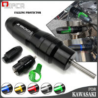 สำหรับ Kawasaki Z750 Z900 Z800 Z250 Z300 Ninja 250 300 Z1000 Z1000SX NINJA 400 Ninja400 Z900 Z900RS Z 900/RS รถจักรยานยนต์อุปกรณ์ป้องกัน Falling สไลด์ท่อไอเสีย Crash Pad Slider