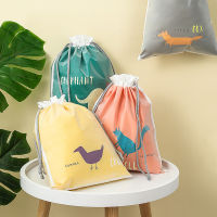 【cw】Waterproof Drawstring Double Layer Drawstring Bag Drawstring Travel Buggy Bag Shoes Underwear Underpants Dirty Clothes Storagehot ！