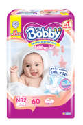Miếng lót Bobby size Newborn 2 - Loại 40 Hay 60 miếng Cho Bé Từ 4-7kg