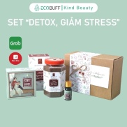 Quà tặng Ecobuff tặng bà tặng mẹ Set Detox Giảm Stress với Muối ngâm chân