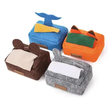 Dog Sniffing Toys Hide and Seek Tissue Box Snuffle Dog Toy