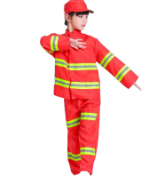 CB  ชุดนักดับเพลิงเด็ก ชุดแฟนซีเด็ก  ชุดแฟนซีดับเพลิง (สีแดง) รุ่น 255