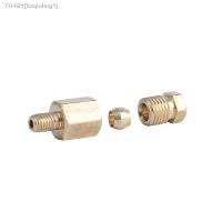 ▲✴♞ 4mm 6mm 8mm OD Brass Compression Ferrule Tube Pipe Fitting Connector Adapter For Oil Lubrication System