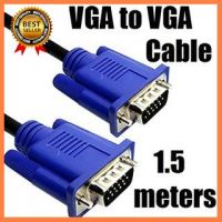 สายต่อจอ VGA Monitor สายต่อจอคอมพิวเตอร์ VGA Male To Male 15 pin 1.5 เมตร เลือก 1 ชิ้น 1 อย่าง Computer คอมพิวเตอร์ Case wifi wireless bluetooth pad fan ลำโพง หูฟัง ไร้สาย HDMI Notebook Tablet เคส CPU Ram SSD USB TypeC Mini Keyborad Mouse Game เกม