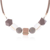 tr1 Shop Women Necklace Statement Necklaces Pendants Wood Beads Necklace For Women Jewelry