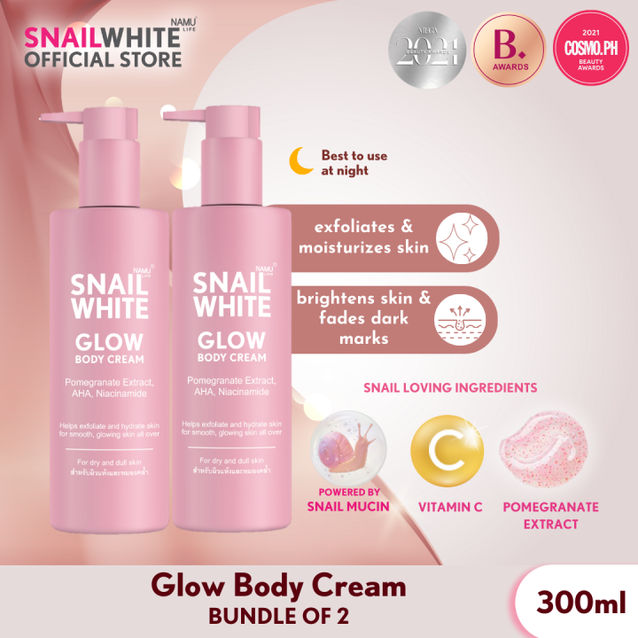 SNAILWHITE Glow Body Cream, Bundle of 2 Lazada PH