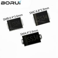 20PCS SS34 SMA SMB SMC 1N5822 IN5822 3A 40V DO-214AB DO-214AA DO-214AC SMD Schottky diode WATTY Electronics