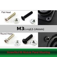 10PCS M3 Screw Nut 3mm Round Head /Flat Head /Countersunk Head M4 Screw Installation 86 Panel D-type Module Socket Junction Box