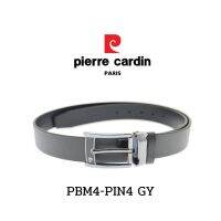 Pierre Cardin (ปีแอร์ การ์แดง) เข็มขัดหนังแท้  เข็มขัดหัวเข็ม เข็มขัดรัดเอว เข็มขัดผู้ชาย รุ่น  PBM4-PIN4 GY พร้อมส่ง ราคาพิเศษ