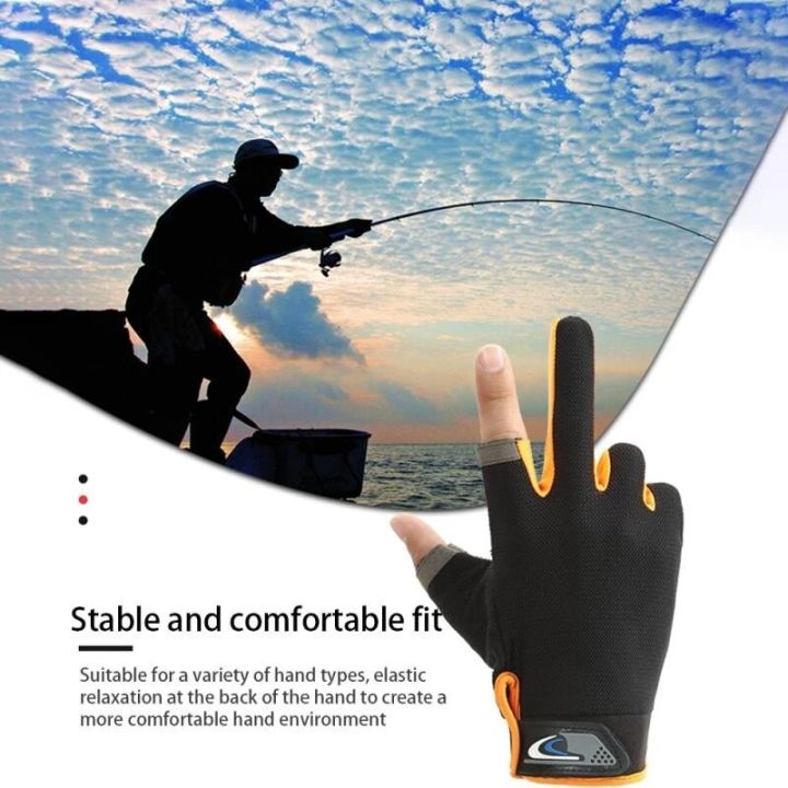 summer-cycling-gloves-men-mesh-breathable-thin-fishing-gloves-anti-slip-half-finger-sports-bicycle-gloves