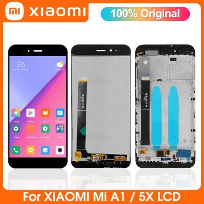 หน้าจอดั้งเดิมขนาด5.5 "เหมาะสำหรับหน้าจอดิจิตอลสัมผัสหน้าจอ LCD A1 Xiaomi Mi แทนการประกอบสำหรับ5X Mi Mia1 MDG2 Mi5x MDI
