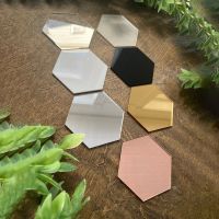 Frosted Acrylic Hexagon Wedding Place Card Escort Sign for Blank Guest Name Table Number Card Setting Tag for Party Banquet