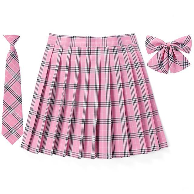cc-waist-pleated-skirt-necktie-new-preppy-a-school-uniforms-kawaii