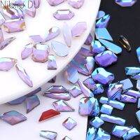 【hot】卍◆  50/100pcs Shaped Rhinestones Parts Drop Rhombus Colorful Flatback Stones Nails Decoration