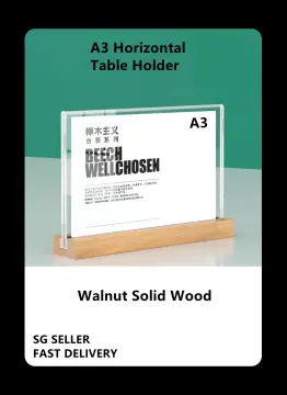 Counter stand A4 wood frame