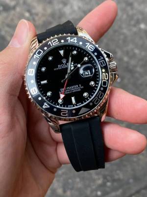 นาฬิกาข้อมือROนาฬิกาสายซิลิโคลนสายคลิปลอค - มีช่องบอกวันที่ - ขนาดหน้าปัด 42mmพร้อมกล่องแบรนด์ภาพถ่ายจากสินค้าจริงสวยตรงปกมีหลายสี