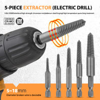 [Auto Stuffs] 5ชิ้น/เซ็ต HEX Shank หยาบ/ปรับฟันเสียหาย Bolt Remover screw EXTRACTOR