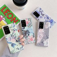 【Great. Cell phone case】ดอกไม้ซิลิโคนสำหรับ Samsung Galaxy S22 S21 S20 FE S10หมายเหตุ20 10 Ultra A72 A52 A32 A13 A33 A53นุ่มซิลิโคนโทรศัพท์