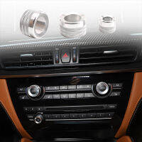 3Pcs รถ Volume เครื่องปรับอากาศ Knobs ปุ่มควบคุมเสียงลูกบิดแหวนสำหรับ BMW X6 E70 E71 E72 2008-2013อุปกรณ์เสริม