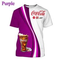 Cool [high Quality] Coca-cola Coke Red Hiphop 3d Print Women Men Summer Shirt Casual Short Sleeve 12 Fashion Versatile