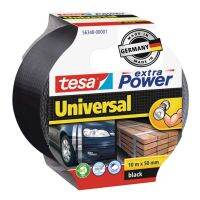 Tesa Extra Power® 56348 เทปพันสายไฟ - 10ม.x5ซม -ผลิตในประเทศเยอรมนี - เทป Gaffer - เทปกาวกันน้ำ - เทปซ่อมสีดำส - แข็งแกร่งและทนทานเป็นพิเศษ