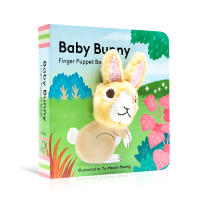 Baby bunny finger puppet book English original picture book cardboard book small palm Book baby toy book 0-3 years old