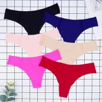 【Wrist watch】 Thin Seamless Panties Ladies Thongs G String Low rise Silk Underpants Sporty Intimate Shorts 【hot】 !