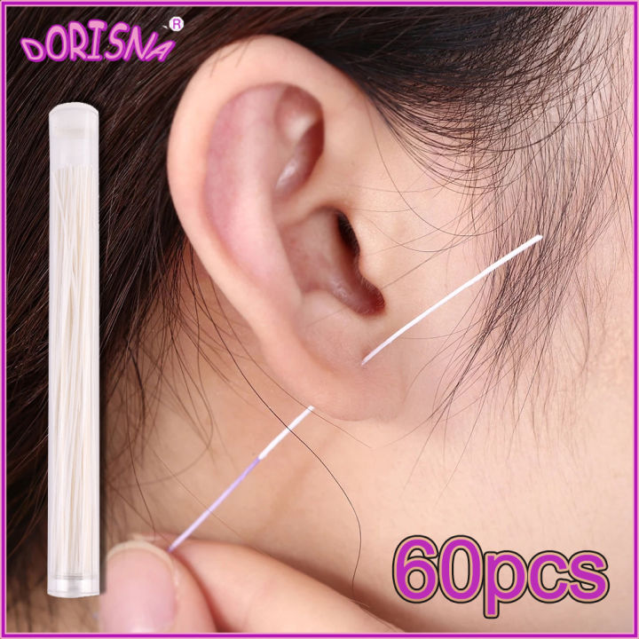 Pierced Ear Cleaning Set Herb Solution Paper Floss Ear Hole