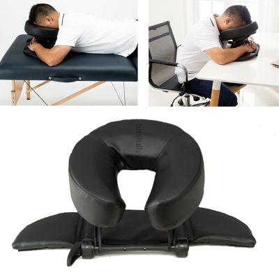 Home Massage Kit - Deluxe Adjustable Headrest Face Pillow / Home Massage Beauty Cradle Rest Pad For Desk Tabletop